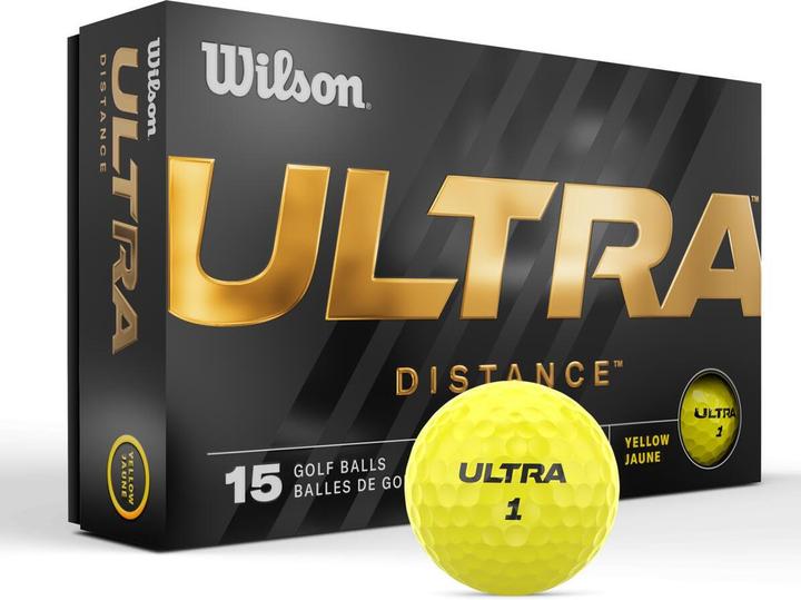 Produktbild Wilson Golf Balls Ultra Distance Yellow 15 Pack
