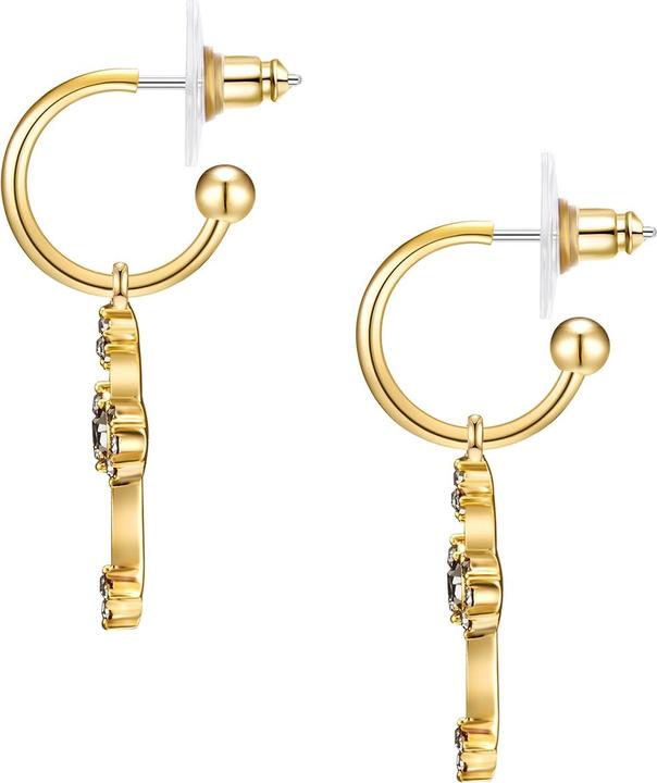 Produktbild Lulu & Jane Damen Kreuz Metall-Legierung Glas gelbgold - 29245 (Metall-Legierung)