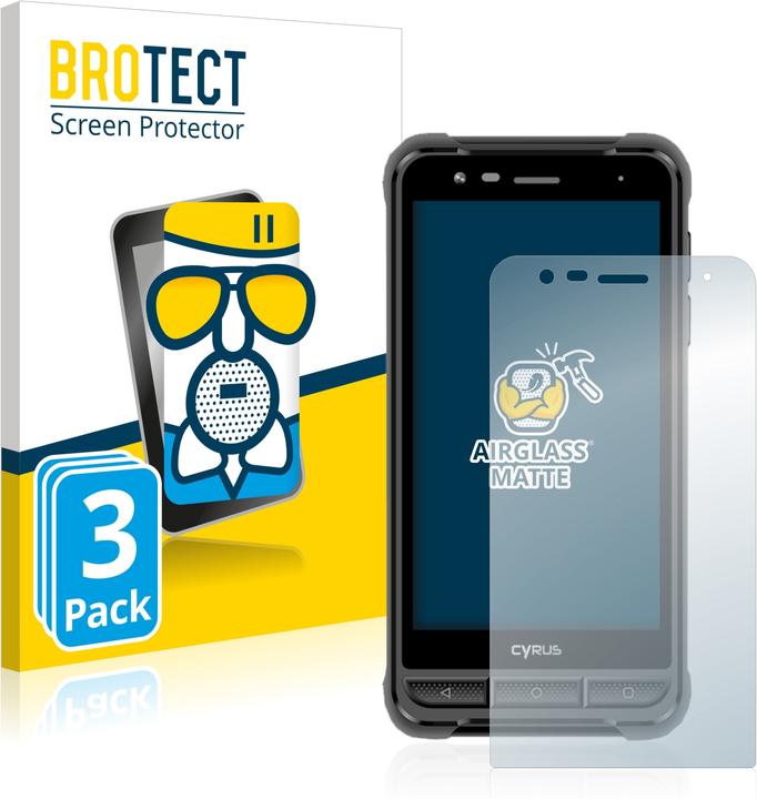 Actual product image BROTECT AirGlass Glass Matte (3 Piece, Cyrus CS 22 XA)