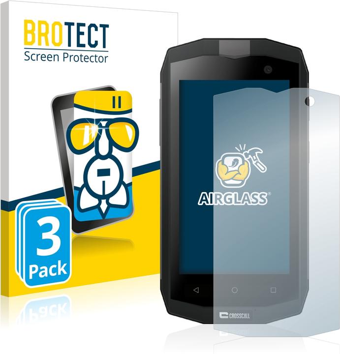 Actual product image BROTECT AirGlass Glass (3 Piece, Crosscall Trekker M1 Core)