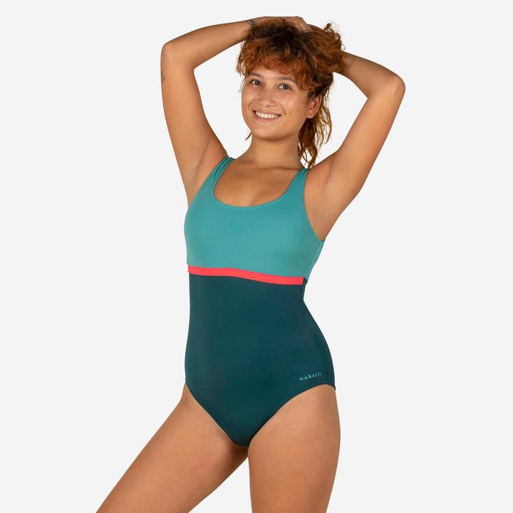 Image du produit Nabaiji Maillot de bain femme - Heva Li bleu/pétrole (40)