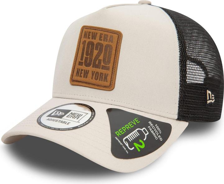 Image du produit New Era Repreve A-Frame Trucker Cap - BRAND PATCH stone (Taille unique)