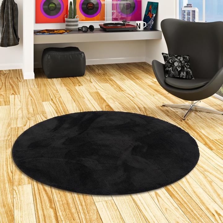 Produktbild Pergamon Super Soft Kinder Hochflor Teppich Silky Kids Rund (120 x 120 cm)