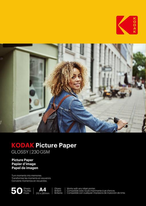 Actual product image Kodak Picture Paper 230g 11.8 mil Glossy 4/6x100 (9891267) (230 g/m², 21 x 29.7 cm, 1 x)