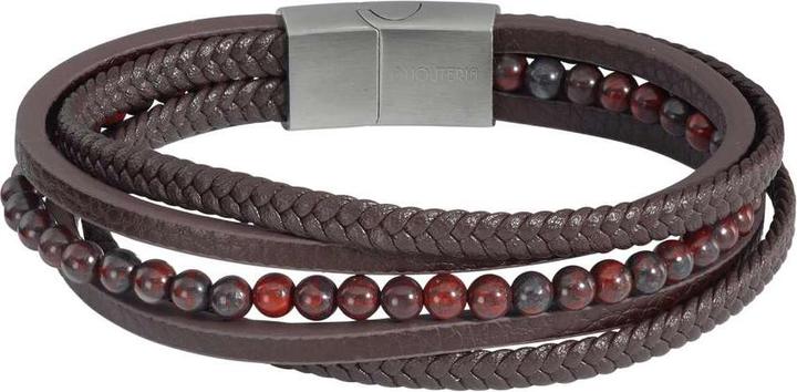 Immagine prodotto Bijouteria Bracciale (21 cm, Acciaio inossidabile, Cuoio, Diaspro)