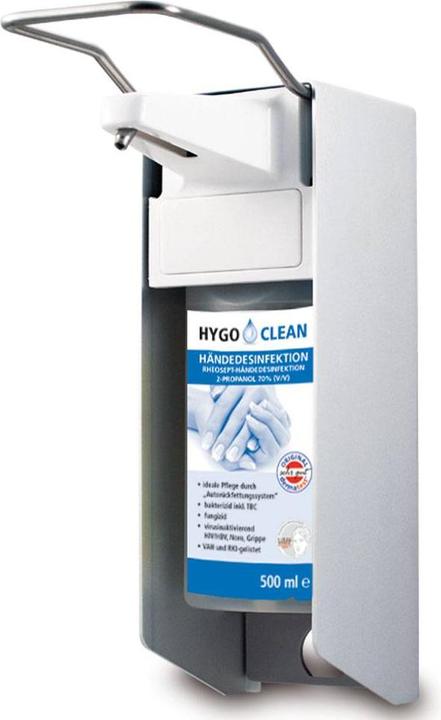Mailmedia AlpineX® Desinfektionsmittelspender ALU Edelstahlpumpe & langer Armhebel - 1000 ml