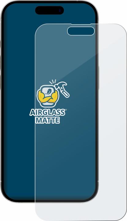 Actual product image BROTECT AirGlass Glass Matte (1 Piece, Apple iPhone 15 Plus)