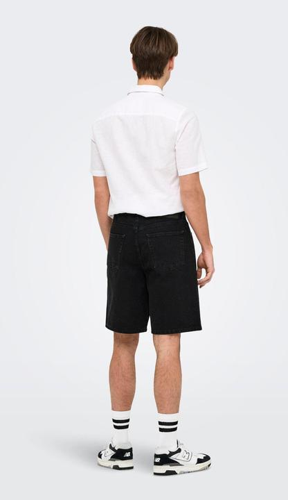 Actual product image Only & Sons Onsfade Black 9087 Tai Dnm Shorts Noos (XXL)