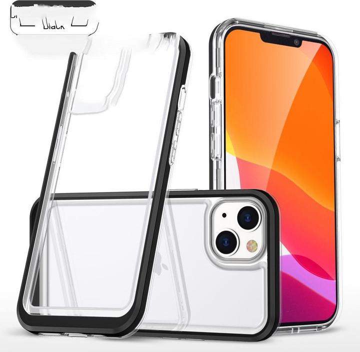 Actual product image Hurtel Clear 3in1 case for iPhone 13 mini gel cover with frame black (Apple iPhone 13 mini)