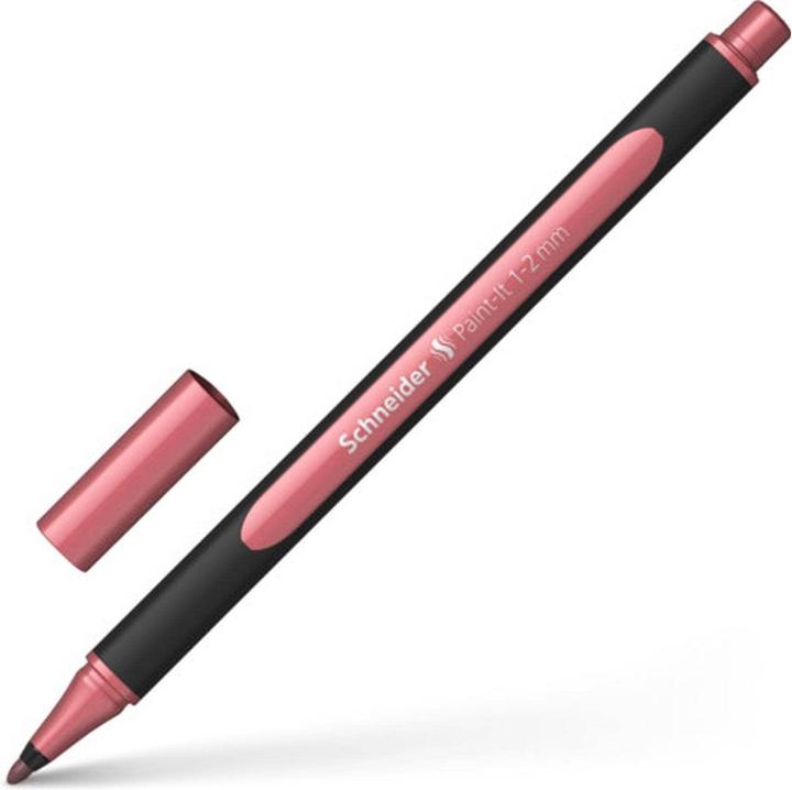 Produktbild Schneider Fineliner Metallicliner Paint-it Vintage Red (vintage red metallic, 1 x)