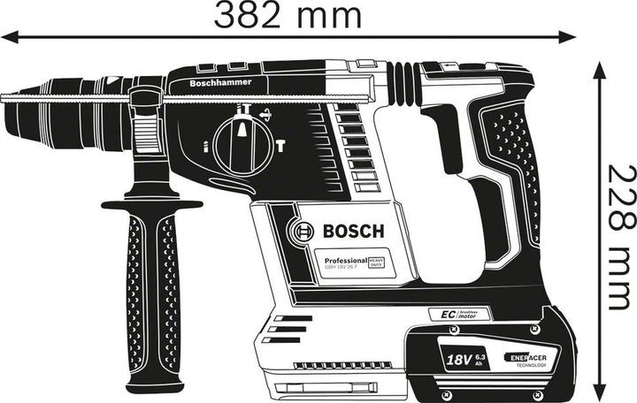 Image du produit Bosch Professional GBH 18V-26 F Marteau perforateur sans fil (Fonctionnement sur batterie)