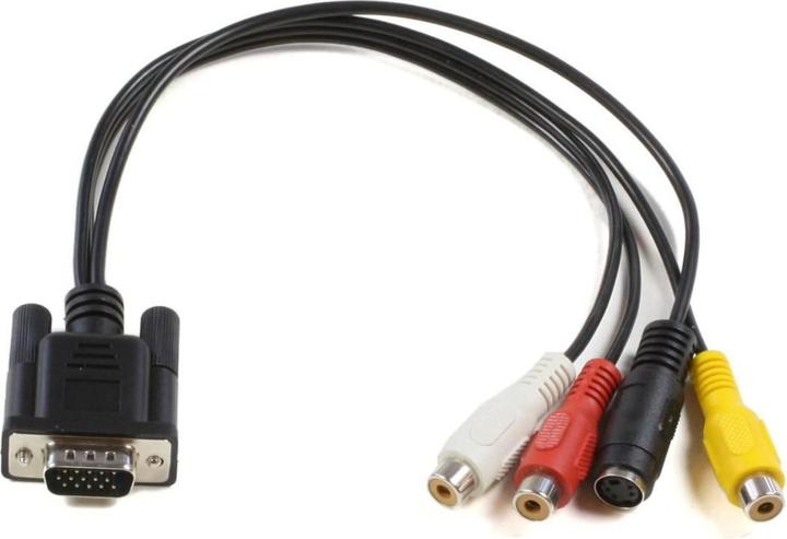 Productafbeelding MicroConnect VGA - S-Video / composiet kabel (0.30 m, VGA)