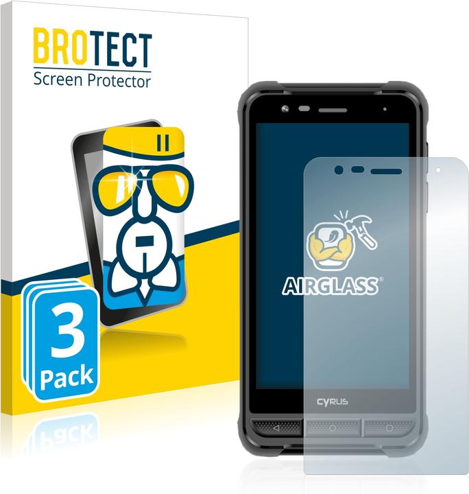Actual product image BROTECT AirGlass Glass (3 Piece, Cyrus CS 22 XA)