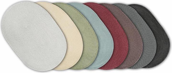 Actual product image Continenta Oval placemat, wine red (45 x 31 cm)
