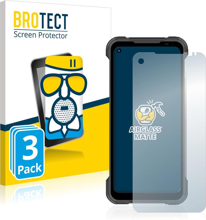 Produktbild BROTECT AirGlass Panzerglasfolie Matt (3 Stück, Doogee S97 Pro)