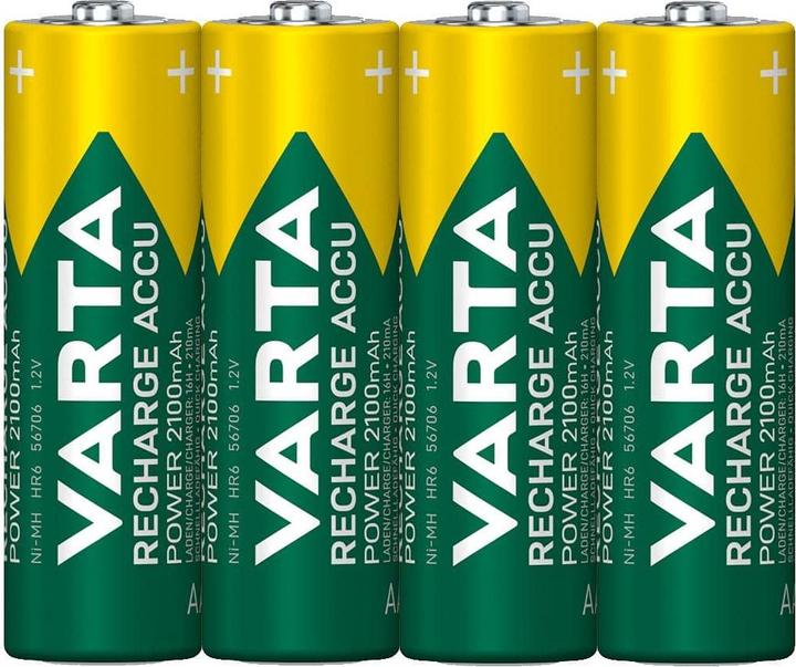 Produktbild Varta Recharge Accu Power (4 Stk., AA, 2100 mAh)