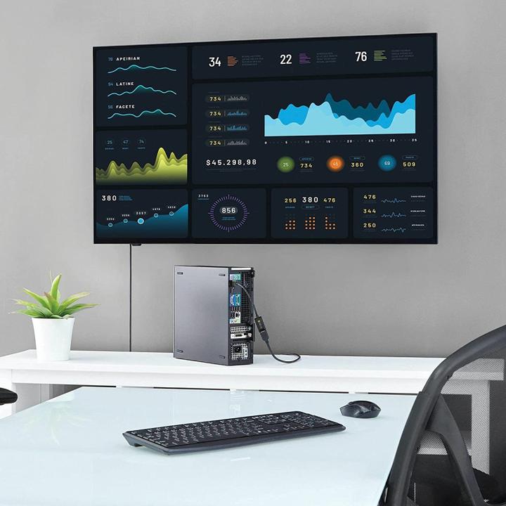 Image du produit Techly Active DisplayPort 1.4 vers HDMI 8K (0.20 m, DisplayPort)