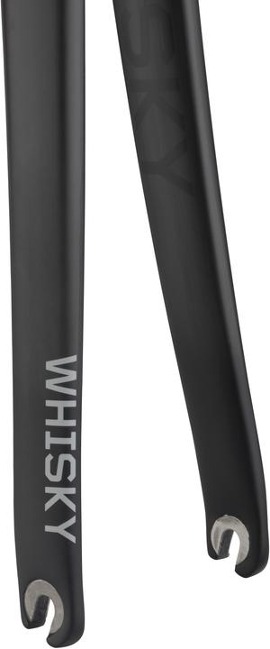 Actual product image Whisky No.7 RD Carbon fork, 700C, 28.6-40, 45mm, 367mm, 100x9mm QR, Road Short Reach, matte black