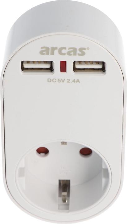 Produktbild Goobay Steckdose mit 2x USB-Port, 2,0A Schutzkontaktsteckdose 16A (3500 W)