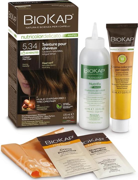 Image du produit Bio Partner Nutricolor Delicato Rapid châtain clair miel (5.34 Miel Marron)