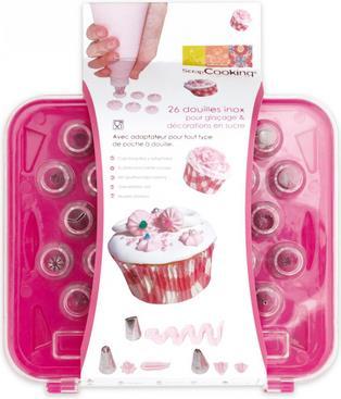 ScrapCooking Spritzform & Aufsätze 26er Set (Spritztüllen)