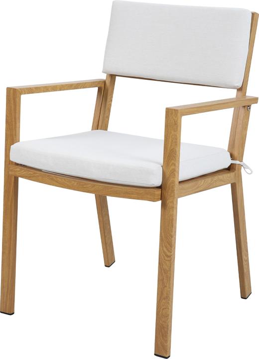 Actual product image Axi Jada garden set with 6 chairs wood look and beige