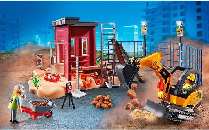 Produktbild Playmobil Minibagger mit Bauteil (70443, Playmobil City Action)