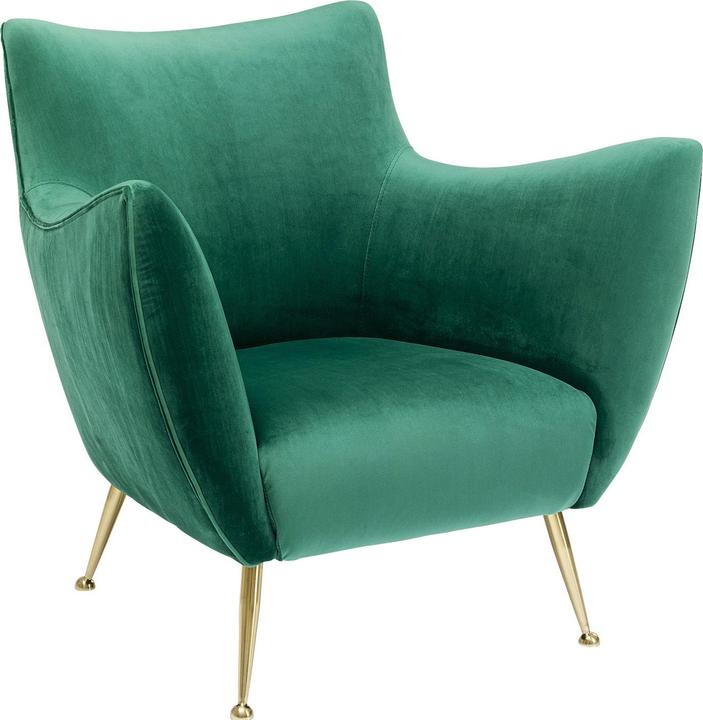 Actual product image Kare Design Armchair Goldfinger Green