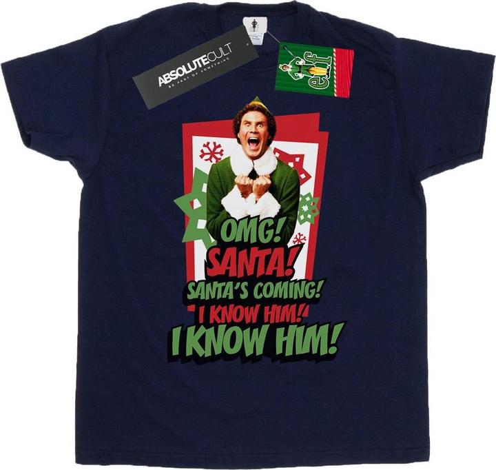 Elf OMG Santa TShirt Mädchen