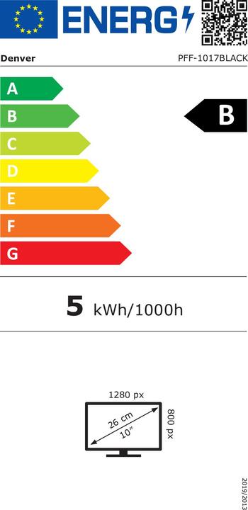 Etichetta energetica Denver Frameo PFF-1017 (10.10", 1280 x 800 pixel)