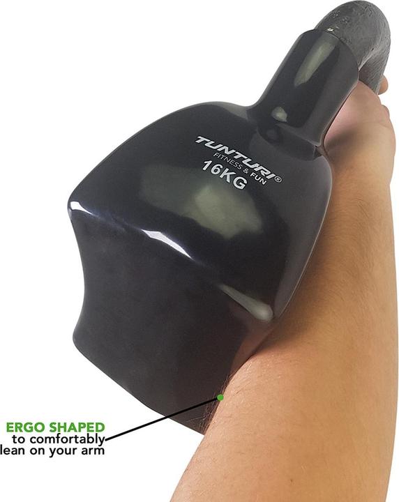 Actual product image Tunturi Vinyl Gusseisen Kettlebell (1 x 16 kg)