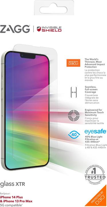 Produktbild Zagg Glass XTR (1 Stück, Apple iPhone 13 Pro Max)