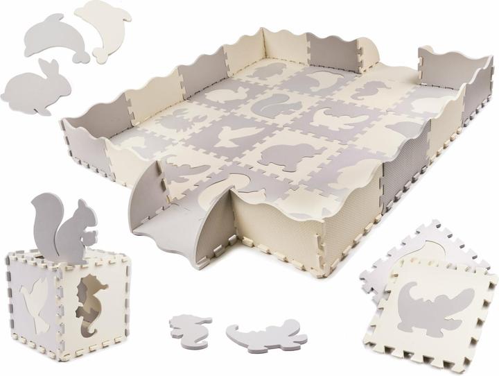 Ikonka Schaumstoff-Puzzlematte/Kinderlaufstall (150 x 150 cm)