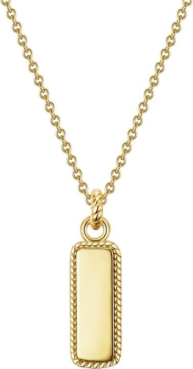 Immagine prodotto Glanzstücke München Catena da donna in argento giallo 40,0 cm + 5,0 cm di estensione - 12464 (Argento, 40 - 45 cm)