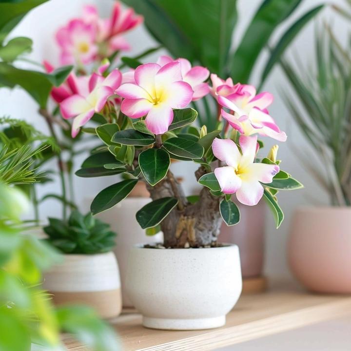 Actual product image Plant in a Box Adenium Obesum 'Pink Star' - Wüstenrose (30 cm)