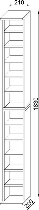 Actual product image VCM Bigol (21 x 20 x 180 cm)