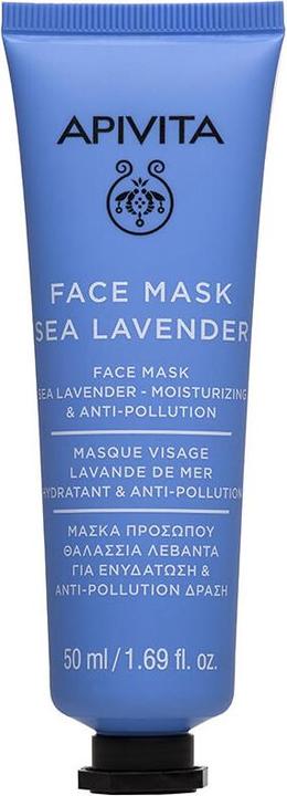Actual product image Apivita Face Mask With Sea Lavender - 50 Ml For Hydration And Anti-Pollution (50 ml)