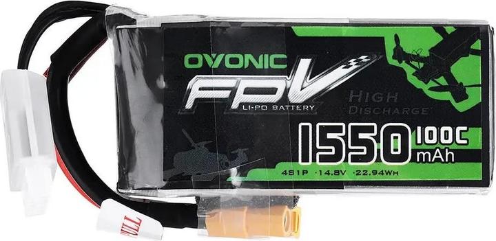 Immagine prodotto AccuCell Batteria 1550mAh 14.8V 100C 4S XT60 per modellismo (14.80 V, 1550 mAh)
