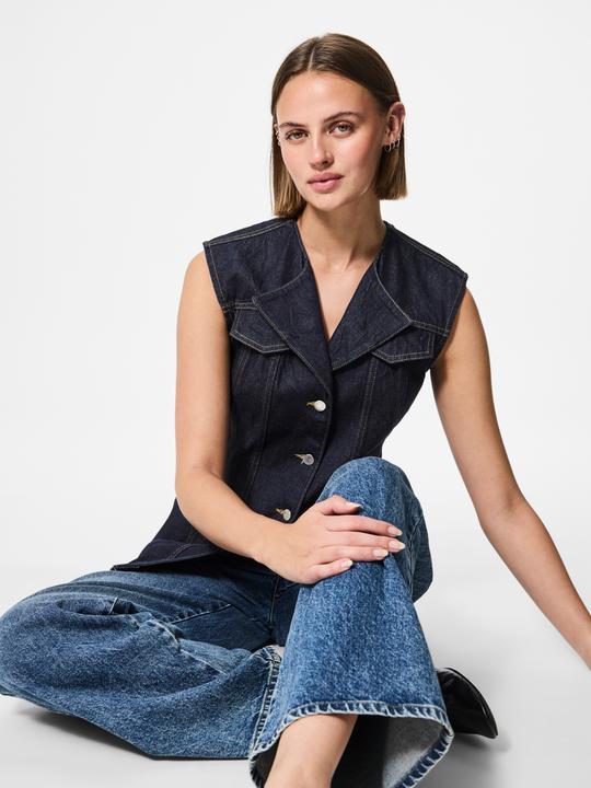 Actual product image Pieces PCNUA FITTED DENIM Weste (S)