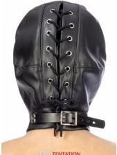 Image du produit Fetish Tentation Cagoule BDSM simili cuir avec baillon amovible -