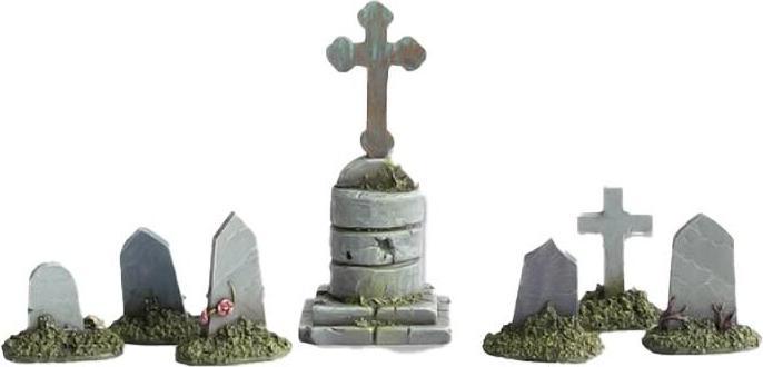 Produktbild Tabletop-Art Dekoration Friedhof Set – Grabsteine 2 7 Teile (Kunststoff)