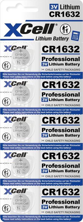 Produktbild Hückmann Knopfzelle Lithium 3V (5 Stk., CR1632, 130 mAh)