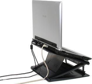 Image du produit Hamlet XTMS100 Support Tiramisu pour ordinateur portable Noir