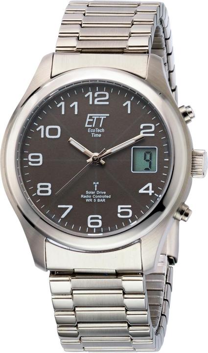 Actual product image ETT EGS-11332-53M Solar Drive Radio Controlled Basic Men's Watch 39mm 5ATM (Radio-controlled clock, 39 mm)