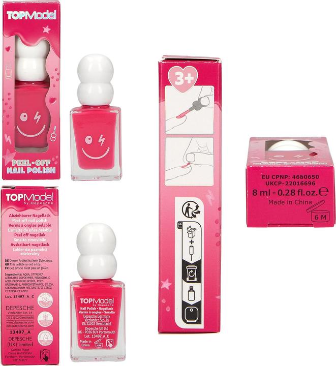 Produktbild Top Model Topmodel - Nail Polish BEAUTY and ME - Coral, Light Pink, Pink, Red