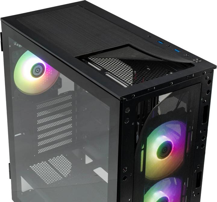 Actual product image Enermax MarbleShell MS31 ARGB (black, tempered glass) (Mini-ITX, mATX, ATX)