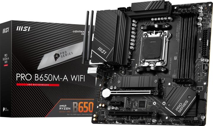 Produktbild MSI Pro B650M-A WIFI (AM5, AMD B650, mATX)