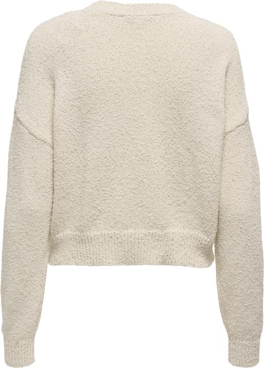 Produktbild Only Rundhals Gerippte Ärmelbündchen Tief angesetzte Schulter Pullover Strickpullover (L)