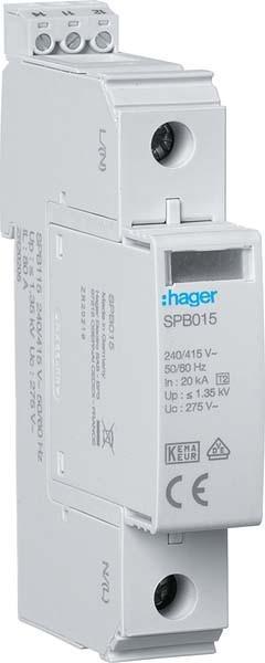 Image du produit Hager Sous-distribution VU24NC Boîte à fusibles encastrée à 2 rangées, bornier, 1x interrupteur FI