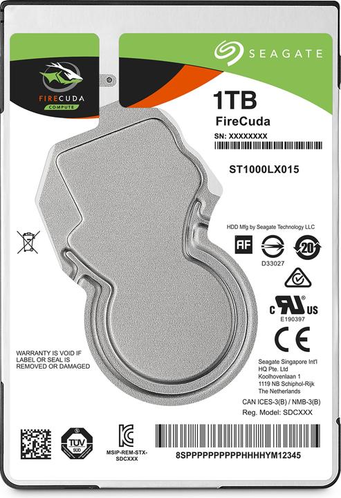 Produktbild Seagate FireCuda (1 TB, 2.5")